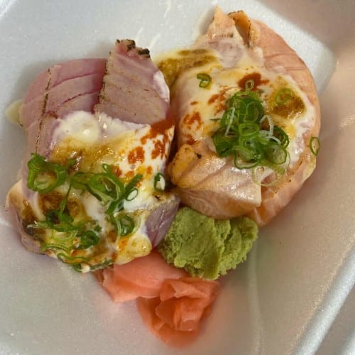 Garlic Tuna Nigiri.