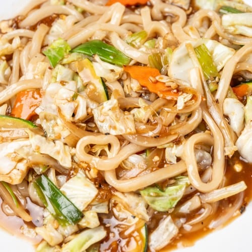 Vegetable Yaki Udon (Stir Fried).