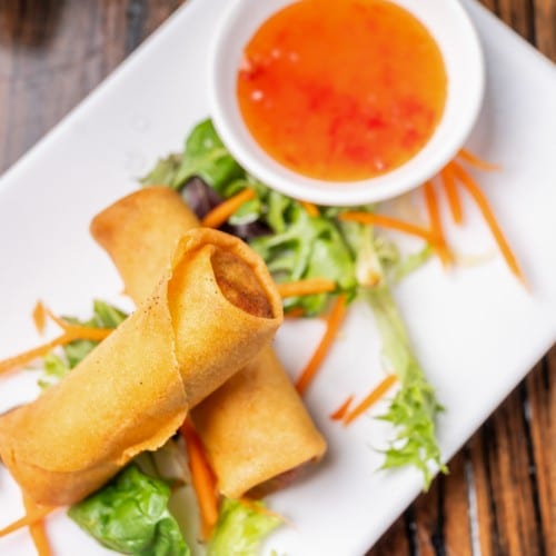 Vegetable Spring Rolls.
