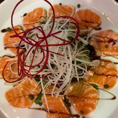 Salmon Tataki.